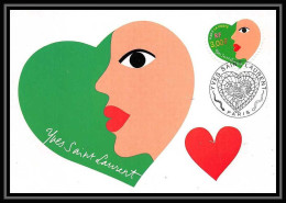 5209/ Carte Maximum (card) France N°3296 Saint Valentin Coeur Heart édition Poste Entier Postal Fdc 2000 - 2000-2009