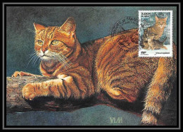 5192/ Carte Maximum (card) France N°3284 Chats (cats) France. L'européen édition Cef Fdc 1999 - 1990-1999