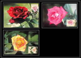 5134/ Carte Maximum (card) France N°3248/3250 Roses Fleurs Flowers Complet édition Cef Fdc 1999 - 1990-1999