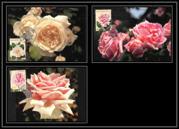 5131/ Carte Maximum (card) France N°3248/3250 Roses Fleurs Flowers Complet édition Castelet Fdc 1999 - 1990-1999