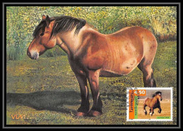 5049b/ Carte Maximum (card) France N°3185 L'ardennais Chevaux (horse) édition Cef Fdc 1998 - 1990-1999