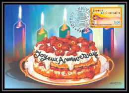 4987/ Carte Maximum (card) France N°3141 Timbre De Souhaits Joyeux Anniversaire édition Cef Fdc 1998 - 1990-1999