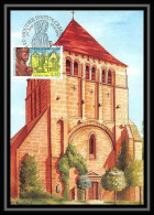4962/ Carte Maximum (card) France N°3128 Abbaye De Moutier D'Ahun. Creuse édition Cef Fdc 1997 Church - Klöster