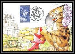 4888/ Carte Maximum France N°3058 Europa Contes Et Légendes La Chat Botté Gustave Doré - 1990-1999