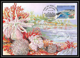 4887 Carte Maximum Card France N°3057 Parc De Port-Cros Pufin Oiseaux Birds Lavande Fleurs édition Cef Fdc 1997 - 1990-1999