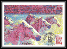 4823/ Carte Maximum (card) France N°2952 Les Régions Françaises Camargue Chevaux (horses) Tauraux édition Cef Fdc 1995 - 1990-1999