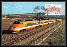 4753/ Carte Maximum (card) France N°2273 TGV Train Inauguration Gare Marseille St Charles Edition Abeille 1983 - Treni