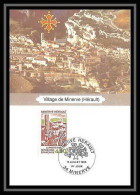 4731/ Carte Maximum (card) France N°2818 Minerve Village Hérault édition Cef Fdc 1993 - 1990-1999