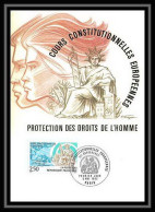 4722/ Carte Maximum (card) France N°2808 Cours Constitutionnelles Européennes édition Cef Fdc 1993 Europa - 1990-1999