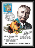 4552/ Carte Postale France N°2662 Exposition Fontanil La Peziza Coquandi édition Aperge Fdc 1990 - Commemorative Postmarks