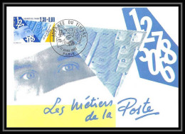 4524/ Carte Maximum (card) France N°2639 Journée Du Timbre 1990 Les Métiers De La Poste Paris édition Cef Fdc 1990 - 1980-1989