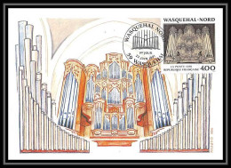 4618/ Carte Maximum (card) France N°2706 Wasquehal. Nord édition Cef Fdc 1991 Orgue Music - 1990-1999