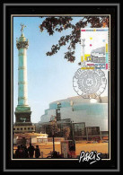 4454/ Carte Maximum (card) France N°2583 Révolution Panorama De Paris Opéra Bastille édition In édition Fdc 1989 - 1980-1989