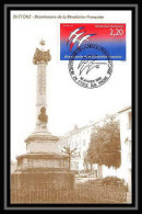 4428/ Carte Maximum (card) France N°2560 Bicentenaire De La Révolution Folon édition Valence Fdc 1989 La Cité étoile - 1980-1989