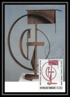 4399/ Carte Maximum (card) France N°2551 Tableau (Painting) Degand, Sculpture Jacobsen édition Musée Rennes Fdc 1988 - Skulpturen