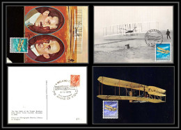 San Marin (san Marino) - Carte Maximum (card) 1903 Mi N°165/167 Posta Aerea 1978 The First Flight Of The Wright Brothers - Flugzeuge