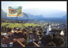 Liechtenstein - Carte Maximum (card) 2096 - N° 1090 TRIESEN Dorfansicht 1997 - Maximumkaarten