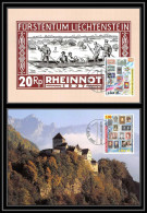Liechtenstein - Carte Maximum (card) 2088 - N° 1240/1241 LIBA 2002 VADUZ Rheinnot 1927  - Maximumkarten (MC)