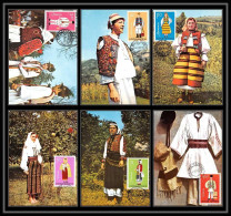 Roumanie (Romania) Carte Maximum (card) 1704 - N° 3197/3202 COSTUMES NATIONAUX 6 Cartes 1980 - Maximum Cards & Covers
