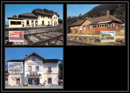 Liechtenstein - Carte Maximum (card) 2018 - N° 1096/98 Anniversaire Chemin De Fer Train 1997 - Cartes-Maximum (CM)