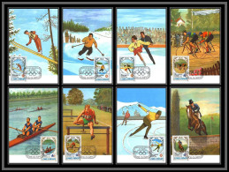5850 Carte Maximum Card S Tome E Principe Mi N°869/876 Jeux Olympiques Olympic Games Los Angeles Sarajevo 1984 1983 Fdc - São Tomé Und Príncipe