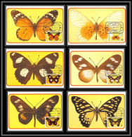 5854 Carte Maximum (card) S Tome E Principe Mi N°561/566 Papillons Butterflies Schmetterlinge 1979 Fdc - Sao Tome And Principe