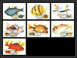 5857 Carte Maximum (card) S Tome E Principe Mi N°612/617 + Bf 625 Poissons (Fish) Fishes Fische 1979 Fdc - Sao Tomé E Principe