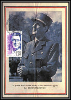 5840 Carte Maximum (card) France N°2634 Général De Gaulle 1990 Guerre 1939/1945 De Gaulle WW2 édition LYNA Paris - 1990-1999