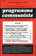 Programme Communiste N°79 22e Année Avril 1979 - Défendre Le Marxisme, C'est Défendre L'arme De La Lutte Et De L'émancip - Altre Riviste