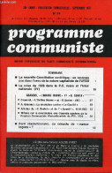 Programme Communiste N°74 20e Année Septembre 1977 - La Nouvelle Constitution Soviétique : Un Nouveau Pas Dans L'aveu De - Andere Tijdschriften