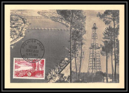 5818/ Carte Maximum France N°1036 Région Bordelaise Gironde Puits De Pétrole 1955 édition Parison - 1950-1959