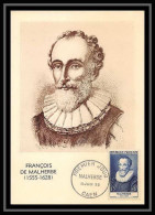 5807/ Carte Maximum France N°1028 François De Malherbe Poète Poet 1955 Fdc édition Le Marigny - 1950-1959