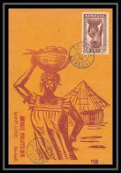 5815/ Carte Maximum Sénégal N° 145 Woman Femme Aux Seins Nus Nude Amicale Philatélique Saint Louis 1938 - Briefe U. Dokumente