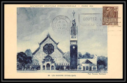 5778/ Carte Maximum France N° 271 Exposition Coloniale Internationale Paris 1931 N°68 Les Mission Catholiques - 1930-1939