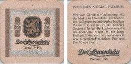 5001336 Bierdeckel Quadr. Nadelloch - Löwenbräu - Premium Probieren - Sous-bocks