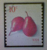 United States, Scott #5039, Used(o), 2016 Coil, Pears, 10¢, Red - Used Stamps