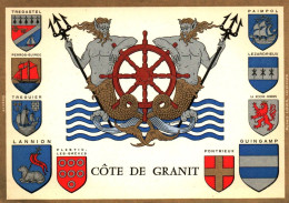 Cote De Granit - Blasons Trégastel Perros-Guirec Treguier Lannion Guingamp Pontrieux La Roche Derrien - Autres & Non Classés