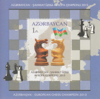 2014 Azerbaijan Chess Echecs Champion Souvenir Sheet MNH - Azerbaïdjan