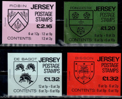 JERESEY 1983 POSTAGE STAMPS SET OF 4 BOOKLETS MNH VF!! - Jersey