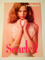 Carte Postale Cacharel Nouveau Parfum Scarlett - Pubblicitari