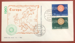 ITALY - FDC - 1960 - Europe - 5th Issue - FDC