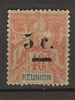 1901 MH Réunion Yvert 52 - Oblitérés