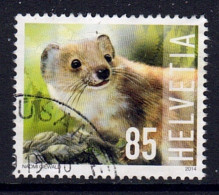 Suisse // Schweiz // 2010-2019 // 2014 //  Animaux Sauvages, Belette Oblitéré No. 1520 - Used Stamps