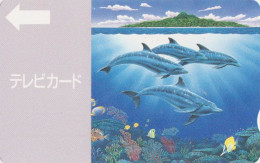 Carte JAPON Pour Télévision - ANIMAL - DAUPHIN - DOLPHIN Call JAPAN Prepaid TV Card - DELPHIN - 354 - Dauphins