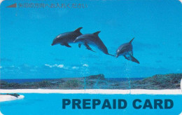 Carte Prépayée JAPON - ANIMAL - DAUPHIN - DOLPHIN Call JAPAN Prepaid Card - DELPHIN - 355 - Delfines