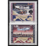 Jugoslawien 1994 Europa CEPT Entdeckung/ Erfindungen Flugzeug 2657/58 Postfrisch - Unused Stamps