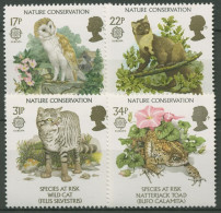 Großbritannien 1986 Europa CEPT Naturschutz Eule Marder 1068/71 Postfrisch - Unused Stamps