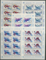 Sowjetunion 1988 Olympia Calgary Kleinbogensatz 5788/92 K Postfrisch (C4215) - Blocks & Sheetlets & Panes