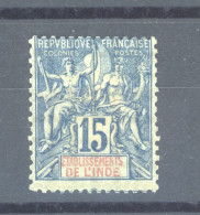 Inde  :  Yv  6  * - Unused Stamps