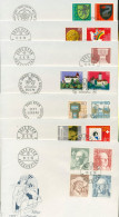 Schweiz 1979 Ersttagsbriefe Jahrgang 1979 FDC Komplett (F5498) - FDC